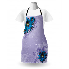 Graphic Ornament Flowers Apron