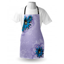 Graphic Ornament Flowers Apron