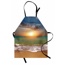 Idyllic Beach Scenery Apron