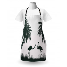 Flamingos and Palm Trees Apron