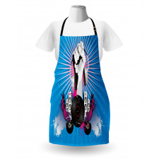 Music Elements Graffiti Apron