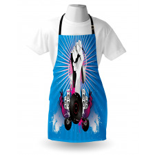 Music Elements Graffiti Apron