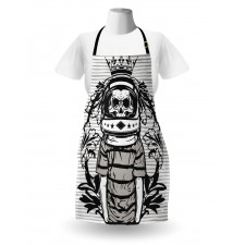 Skull Astronaut Man Apron