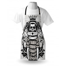 Skull Astronaut Man Apron