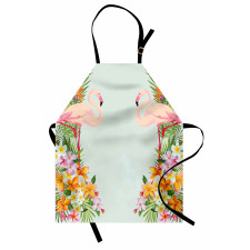 Tropic Flowers Animals Apron