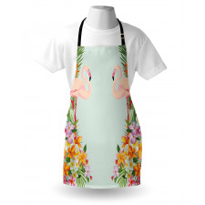 Tropic Flowers Animals Apron