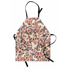 Abstract Blossoms Leaves Apron