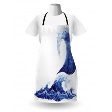 Aquatic Storm Blue Waves Apron