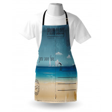 Summer Postcard Stamp Apron