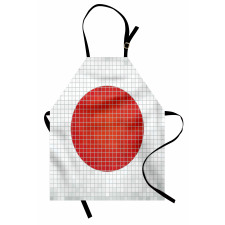 Mosaic Flag of Japan Apron