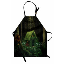 Masalsı Mutfak Önlüğü Ormandaki Yeşil Kulübe
