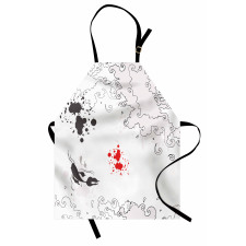 Koi Fish Swimming Art Apron