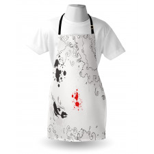 Koi Fish Swimming Art Apron