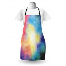 Watercolor Star Galaxy Apron