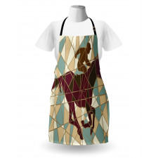 Stable Jockey Silhouette Apron