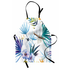 Watercolor Parrot Palm Apron