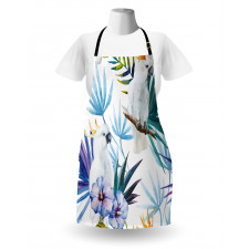 Watercolor Parrot Palm Apron