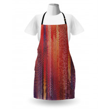 Wavy Mosaic Pixelated Apron