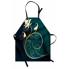 Swirled Flower Petals Apron