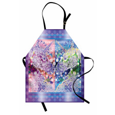 Myhtical Horses Floral Apron