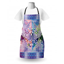 Myhtical Horses Floral Apron