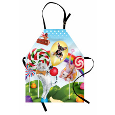 Rainbow Candies Animals Apron