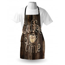 Coffee Time Grunge Back Apron