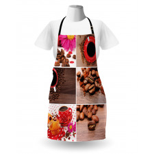 Mugs Polka Dots Flowers Apron