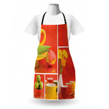 Coffee Cups Tulips Apples Apron