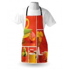 Coffee Cups Tulips Apples Apron