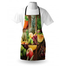 Fruit Pineapple Cherry Apron