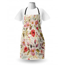 Abstract Flowers Roses Apron