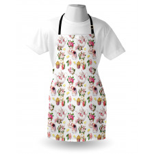 Colorful Retro Teapots Apron