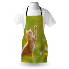 Ladybug Cats Dandelions Apron