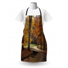 Gloomy Day Forest Path Apron