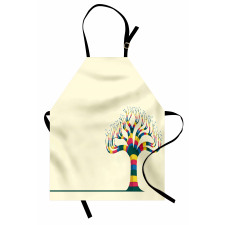 Colorful Tree and the Leaf Apron