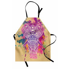 Watercolor Effect Ethnic Apron