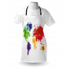 World Map Artwork Apron