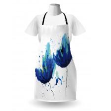 Floral Abstract Art Apron