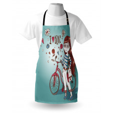 Girl with Bike Apron