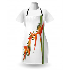 Exotic Flower Branch Apron