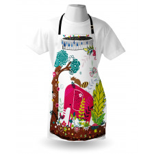 Jungle Animals Elephant Apron