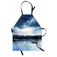 Blue Mountain Lake Scene Apron