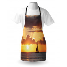 Boat in Sewith Sunset Apron