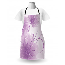 Vector Flowers Butterfly Apron