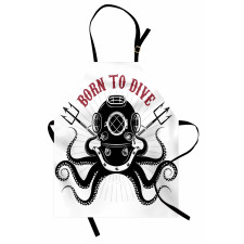 Octopus and Diver Apron