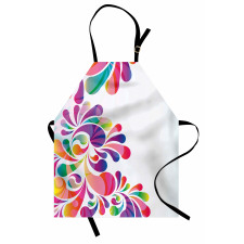 Curvy Floral Design Apron