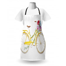 Bicycle with Flowers Apron