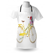 Bicycle with Flowers Apron