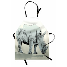 Rhinoceros Art Apron